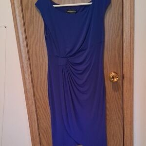 Connected Apparel Royal Blue Midi Dress